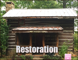 Historic Log Cabin Restoration  Riverdale, Georgia